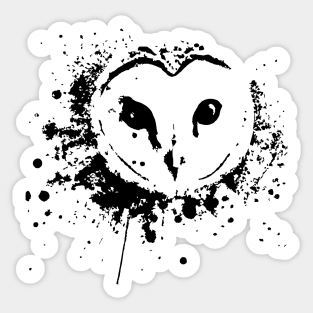 Barn Owl Graffiti Sticker